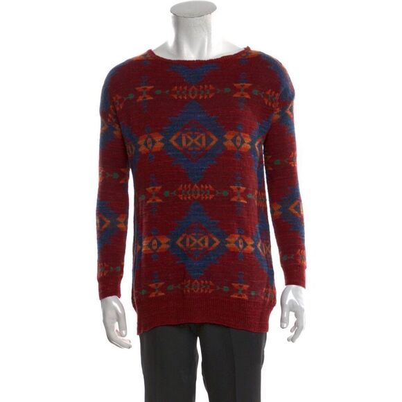 ✨Ralph Lauren Denim & Supply Printed Crew Neck Sz Large Pullover✨ - Picture 1 of 7